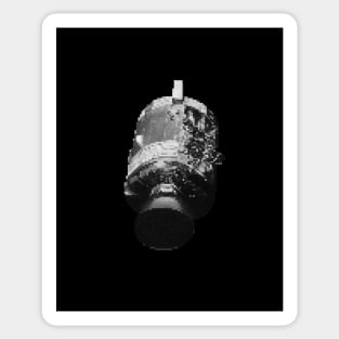 Apollo Command Module - Black and White Sticker